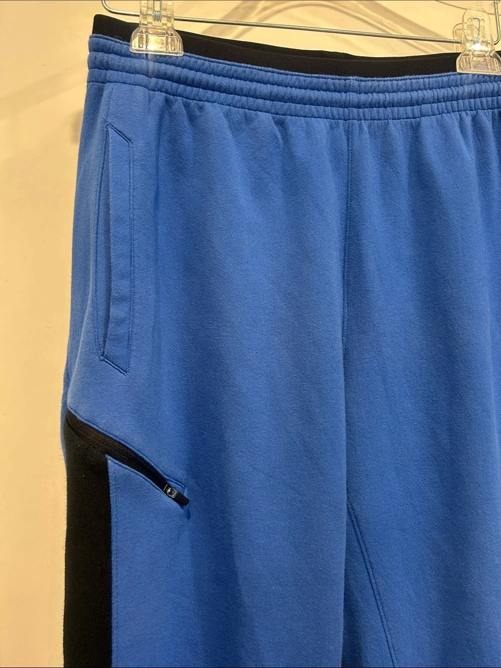 Nike Blue and Black Men large tech fleece Slim Athletic basketball Joggers pants